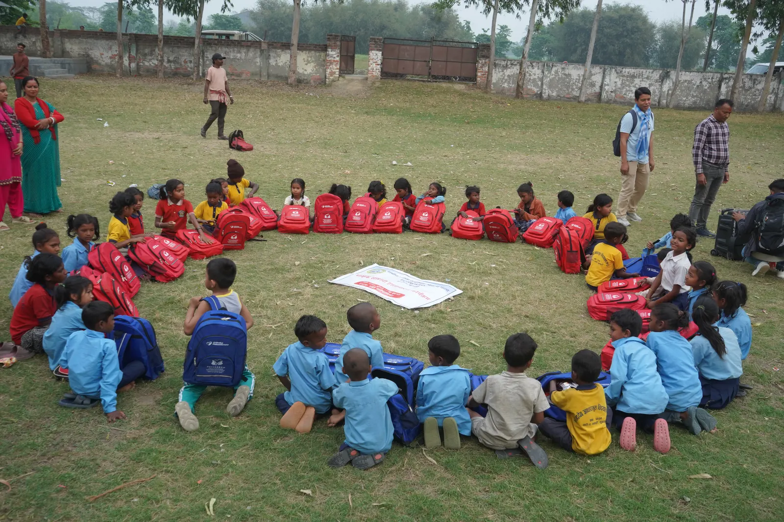 The Forum for Rural Women Ardency Development (FORWARD), in collaboration with the China Foundation and New Light Foundation, distributed school bags, stationery, colouring materials, and hygiene kits to students.  We believe this small contribution will encourage students to become more enthusiastic about their studies while also supporting their daily needs. 9